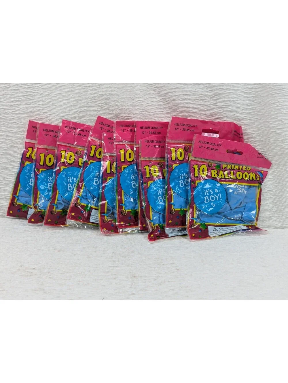 12 inch - Blue Latex Balloons - Its a Boy! - Party Helium Balloons - 100 Pack